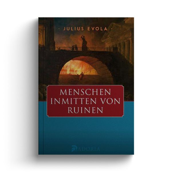 Menschen inmitten von Ruinen